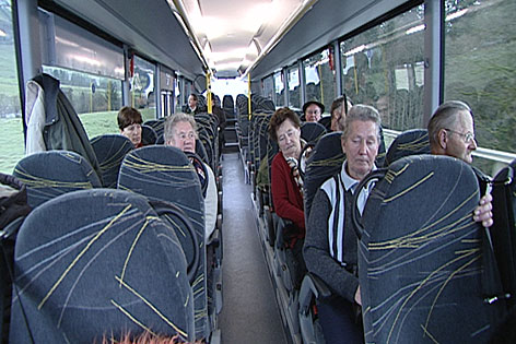 Innere eines Linienbusses