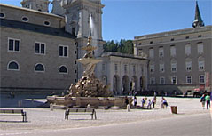 Der Salzburger Residenzplatz