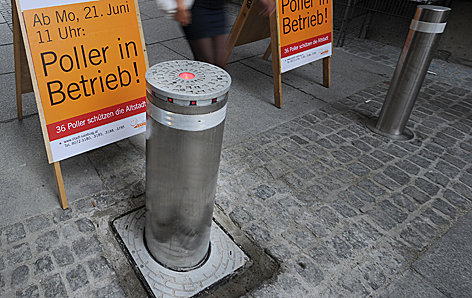 Poller in der Salzburger Altstadt