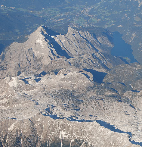 Watzmann und Watzfrau und Königssee und  Berchtesgadener Alpen