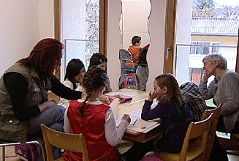 Kinder im Lerncafe