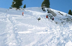 Schneebrett Lawine Bergrettung Alpinpolizei