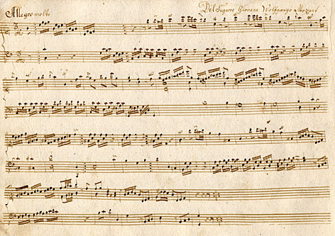 Das neu entdeckte "Allegro molto" in C-Dur von Wolfgang Amadeus Mozart