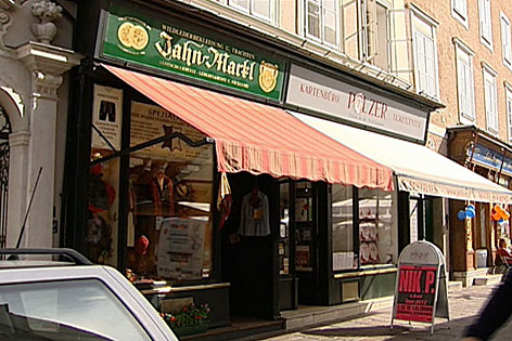 Geschäfte in der Salzburger Altstadt