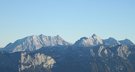 Watzmann Westwand Hocheck Hochkalter Blaueisspitze Blaueis Reiter Alpen Berchtesgadener Alpen