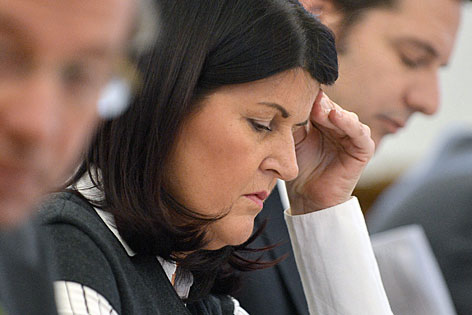 Landeshauptfrau Gabi Burgstaller im Salzburge Landtag