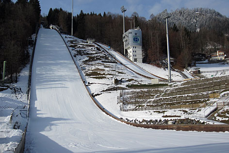 Die große Skisprungschanze in Bischofshofen (Pongau)