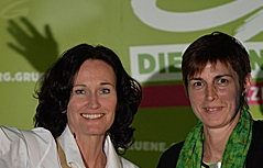 Wahlkampffinale der Grünen Astrid Rössler Eva Glawischnig