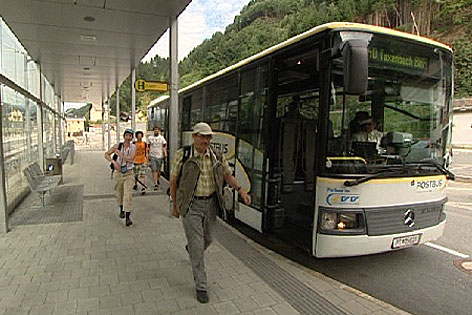 Bus Postbus Busse Fahrplan Fahrgäste