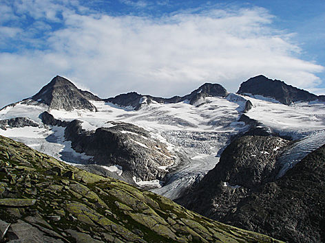 Großvenedigergruppe Gletscher Eis Klimawandel Hohe Tauern Klimawandel Perfmafrost Gletschereis Glaziologie Meteorologie Hochgebirge Gebirge Großer Geiger Alpen Ostalpen