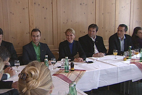 Bundesdirektorium des Teams Stronach im Salzburger Hotel Imlauer