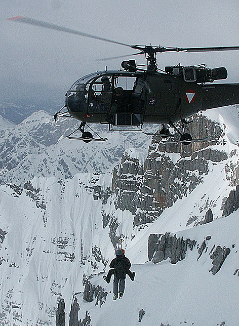 Heeresbergführer Gebirgskampf Bundesheer Soldaten Blackhawk Hubschrauber Helikopter Heeresflieger