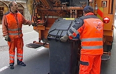 Müllabfuhr in der Stadt Salzburg