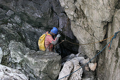 Eingang zur Riesending Schachthöhle auf dem Untersberg