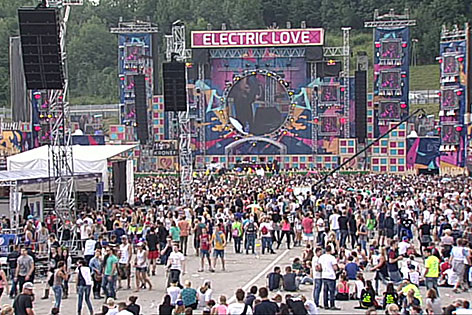 Electric-Love-Festival auf dem Salzburgring bei Koppl/Plainfeld (Flachgau)