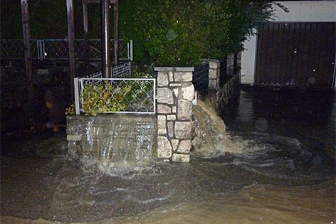 Überschwemmung in Bergheim