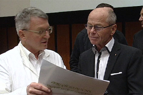 Finanzreferent LHStv. Christian Stöckl (ÖVP) und Ärztekammer-Präsident Karl Forstner