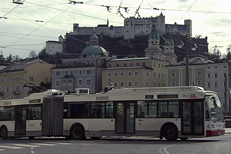 Obus in der Stadt Salzburg