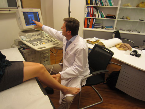 Ultraschalluntersuchung Beine