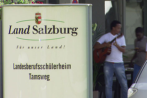 Flüchtlinge im Berufsschülerheim des Landes Salzburg
