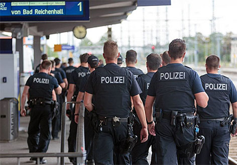 Deutsche Bundespolizei in Freilassing