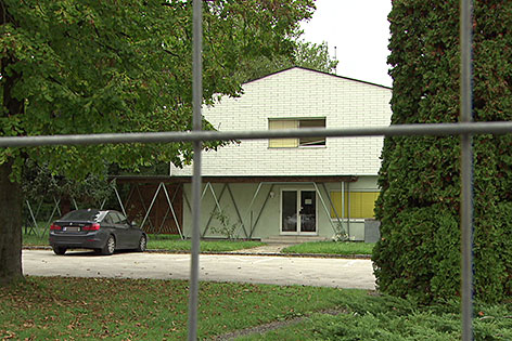 Gebäude in der Autobahnmeisterei Salzburg-Liefering, das als Flüchtlingsquartier dienen soll