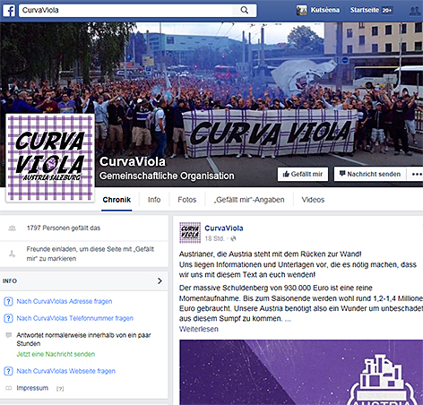 Fan Revolte Austria Salzburg Facebook Posten