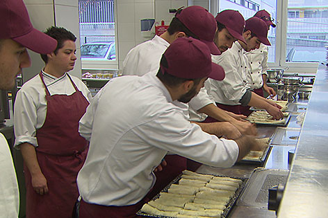 Asylwerber in Küche der Tourismusschule Bischofshofen