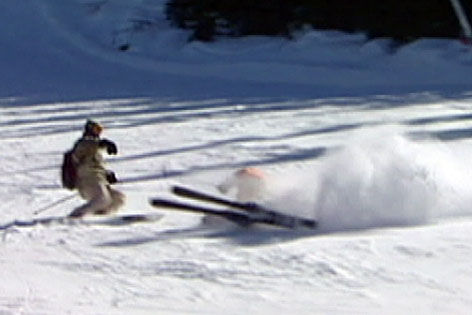 Skiunfall auf Piste