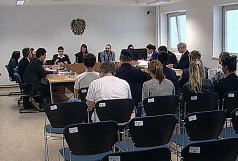 Angklagte bei dem Prozess im Landesgericht Salzburg