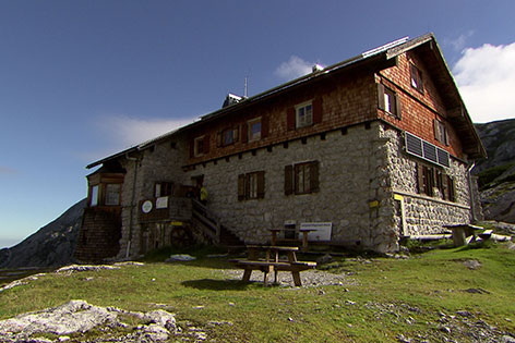 Das Leopold Happisch Haus der Naturfreunde im Tennengebirge bei Pfarrwerfen