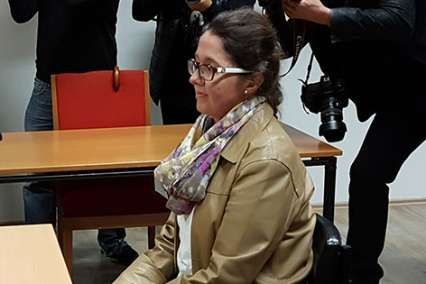 Monika Rathgeber beim Prozess vor dem Salzburger Landesgericht