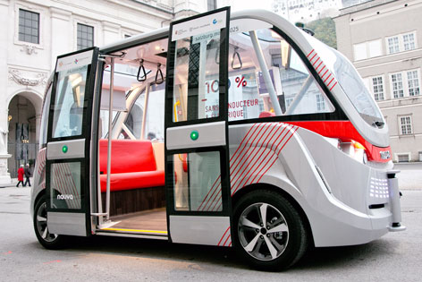 Selbstfahrender Mini-Bus wird in Salzburg getestet