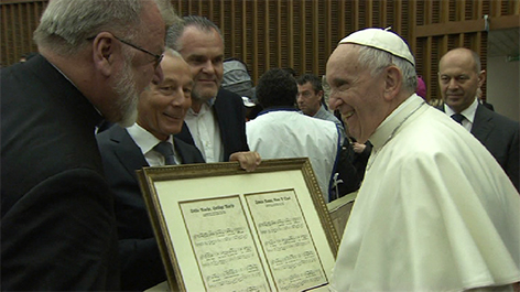 Papst empfängt Salzburg