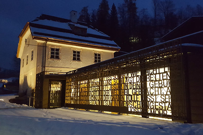 Das Stille Nacht Museum in Wagrain im Schnee