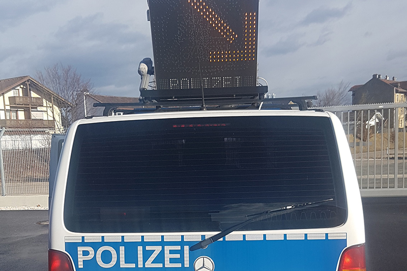 Mobiles Kontrollfahrzeug der deutschen Bundespolizei
