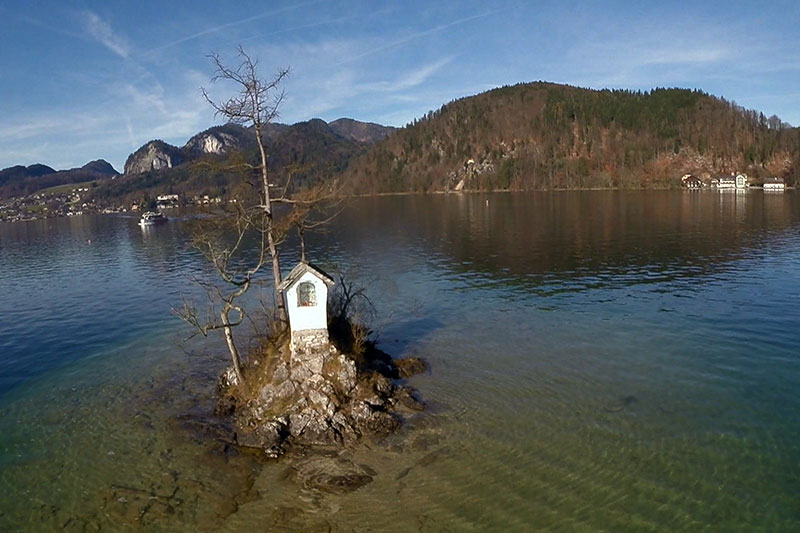 Ochsenkreuz im Wolfgangsee bei St. Gilgen
