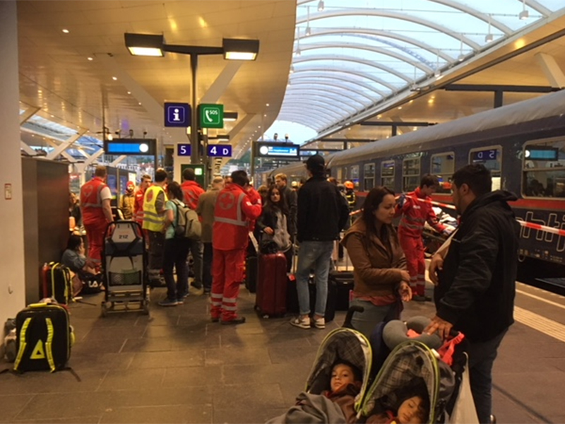 Zugunfall am Salzburger Hauptbahnhof