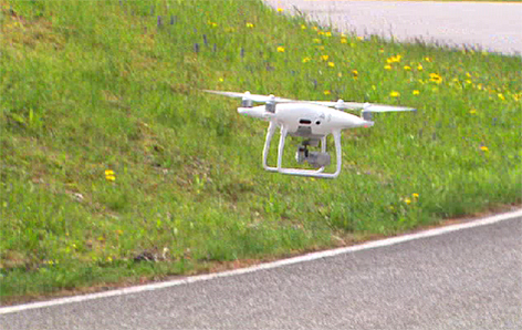 Drohnenflug beim ÖAMTC-Fahrtechnikzentrum Saalfelden