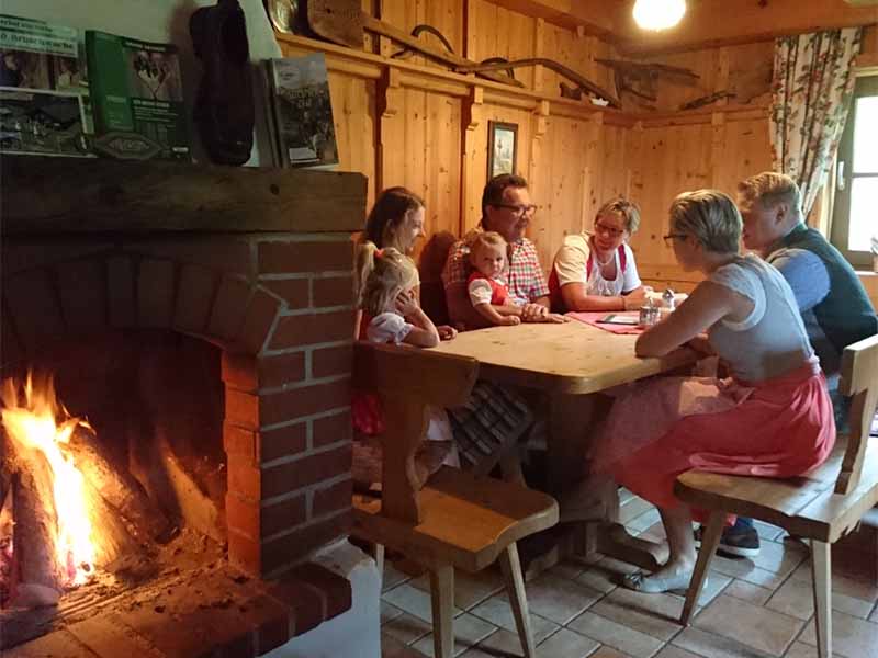 Gäste in der Poschnhütte