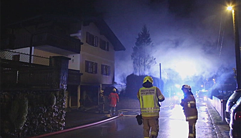 Brand in Groedig Fürstenbrunn
