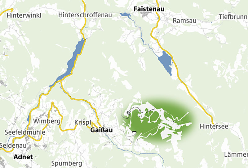 Karte Gaißau-Hintersee