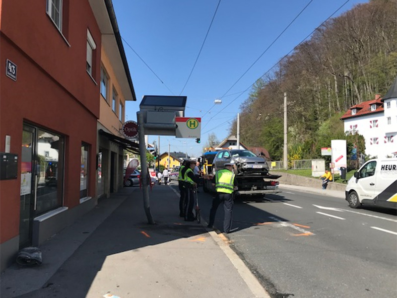 Unfall in der Stadt Salzburg