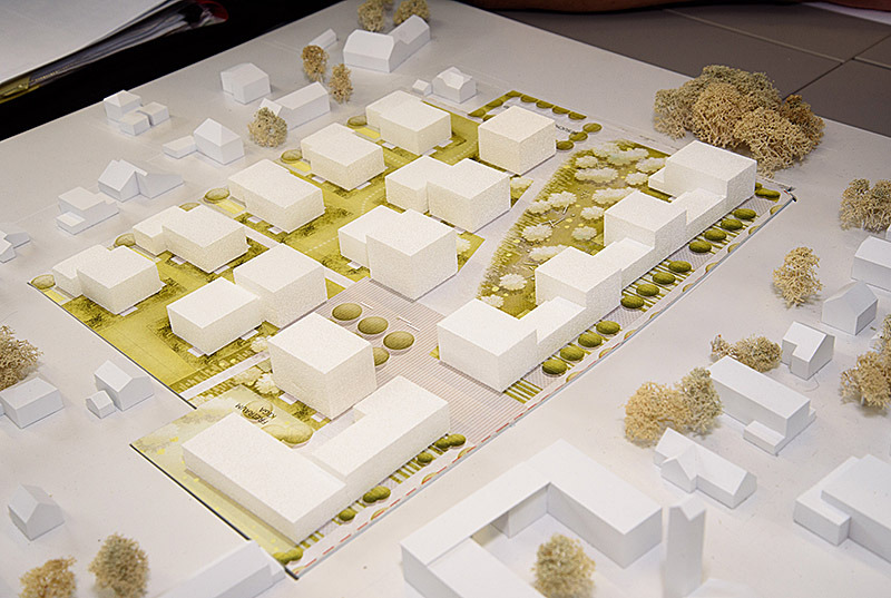 Wohnprojekt Dossenweg Wohnbau Wohnungen Modell