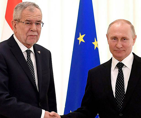 Alexander Van der Bellen und Wladimir Putin treffen sich in Moskau